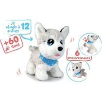 Peluche Chi Chi Love Husky interactif - 30cm - 12 commandes vocales -