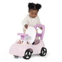 Smoby - Porteur auto enfant 2 en 1 - Disney Princesse - Coffre sous la