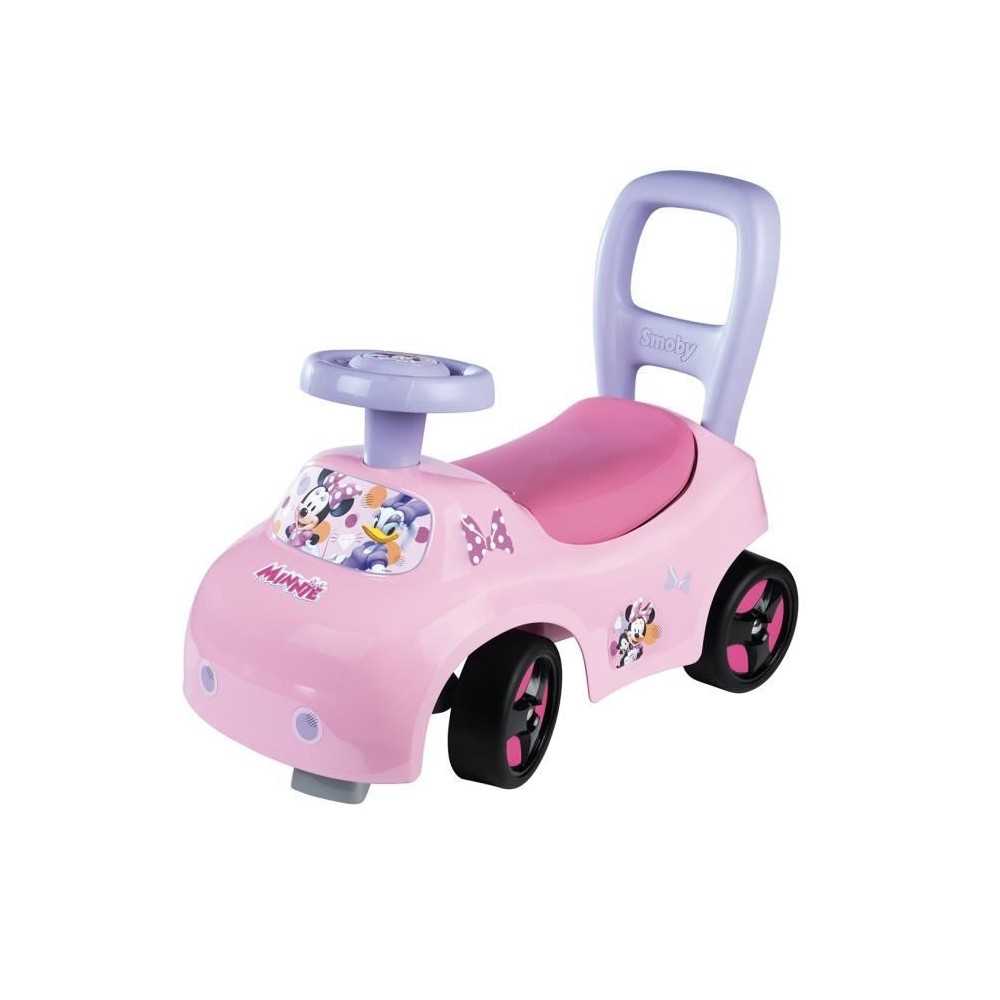 Smoby - Porteur auto enfant 2 en 1 - Minnie - Coffre sous la selle - D