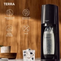 Machine a soda et eau gazeuse Sodastream TERRA Noire + 2 bouteilles co