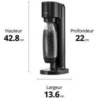 SodaStream GAIA Machine a Eau Pétillante - Pack 1 Bouteille 1L Compat