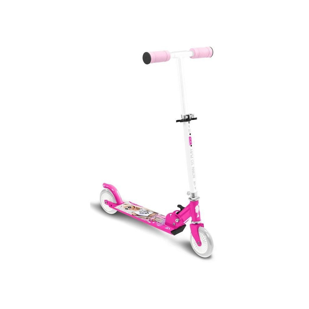 Trottinette pliable - STAMP - Barbie - Pour enfant a partir de 4 ans -