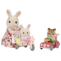 SYLVANIAN FAMILIES - TRICYCLE & MINI VOITURE BEBES - Jaune - Sets pret