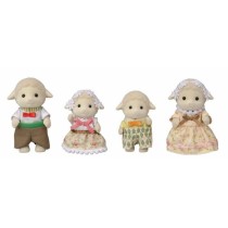 SYLVANIAN FAMILIES - Famille mouton - 4 personnages articulés et habi