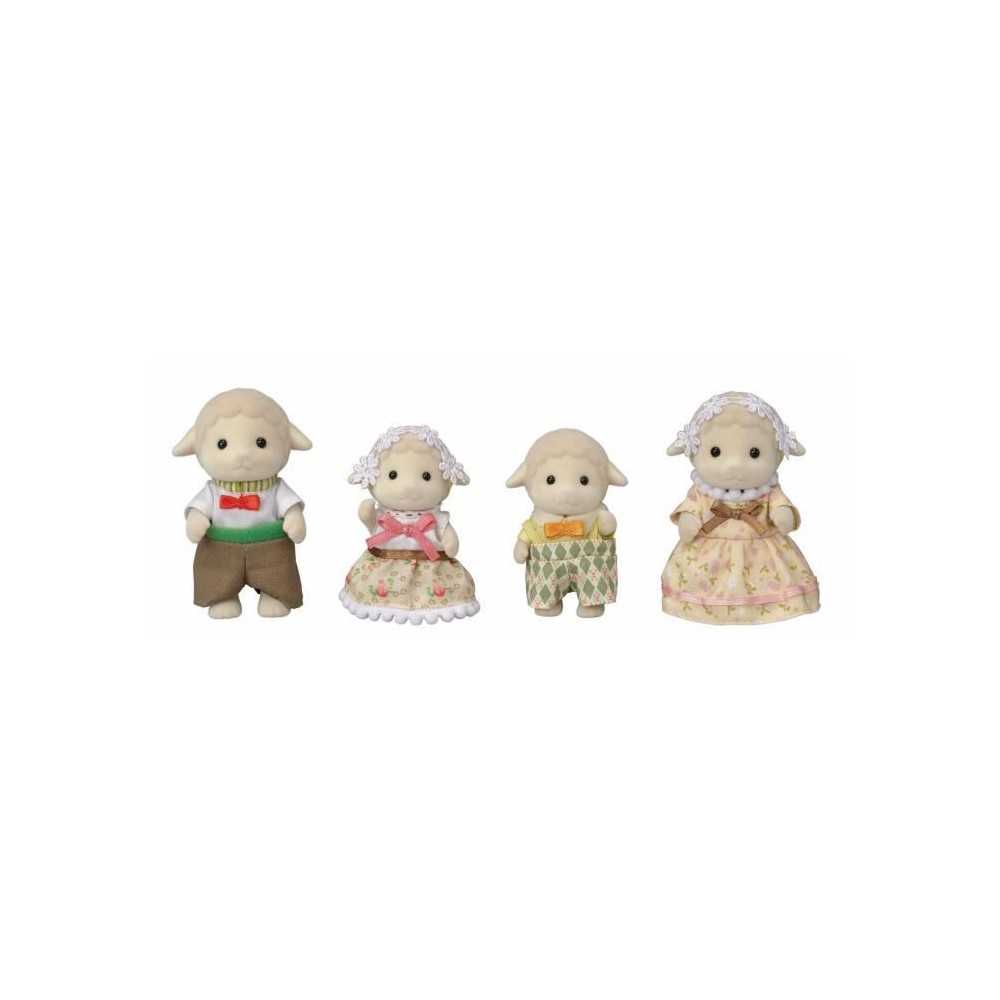 SYLVANIAN FAMILIES - Famille mouton - 4 personnages articulés et habi