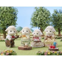 SYLVANIAN FAMILIES - Famille mouton - 4 personnages articulés et habi