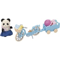 La fille panda, son vélo et sa remorque - SYLVANIAN FAMILIES - 5652 -