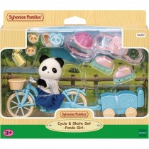 La fille panda, son vélo et sa remorque - SYLVANIAN FAMILIES - 5652 -