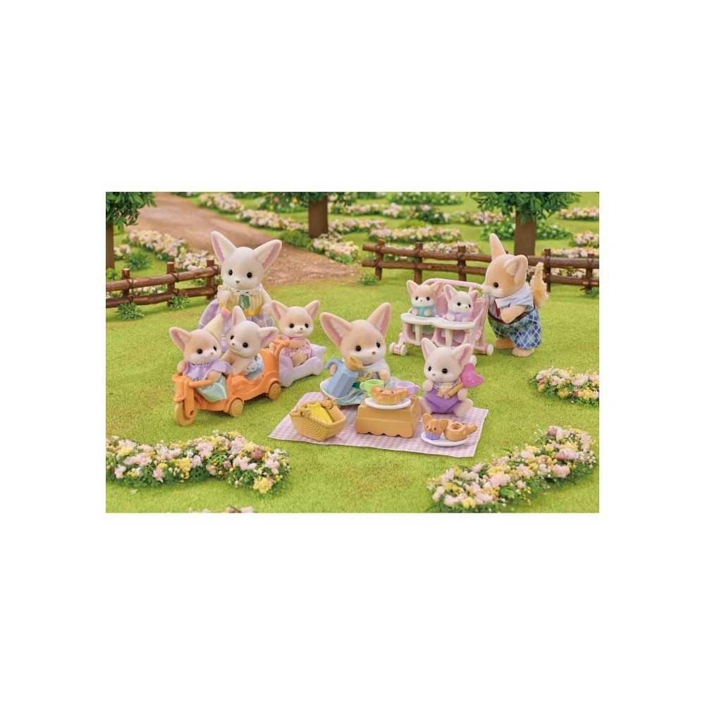 Set de pique-nique Fennec - SYLVANIAN FAMILIES - 2 personnages, vélo