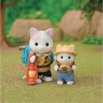 Figurines Articulées - SYLVANIAN FAMILIES - Fils et Bébé Chat Latt