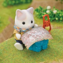 Figurines Articulées - SYLVANIAN FAMILIES - Fils et Bébé Chat Latt