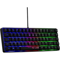 Clavier Gamer - The G-Lab - KEYZ HYDROGEN - 60% Format Compact - Rétr