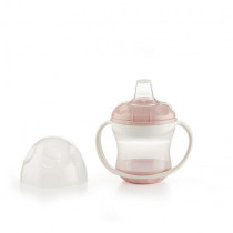 THERMOBABY Tasse anti-fuites + couv - Rose poudré