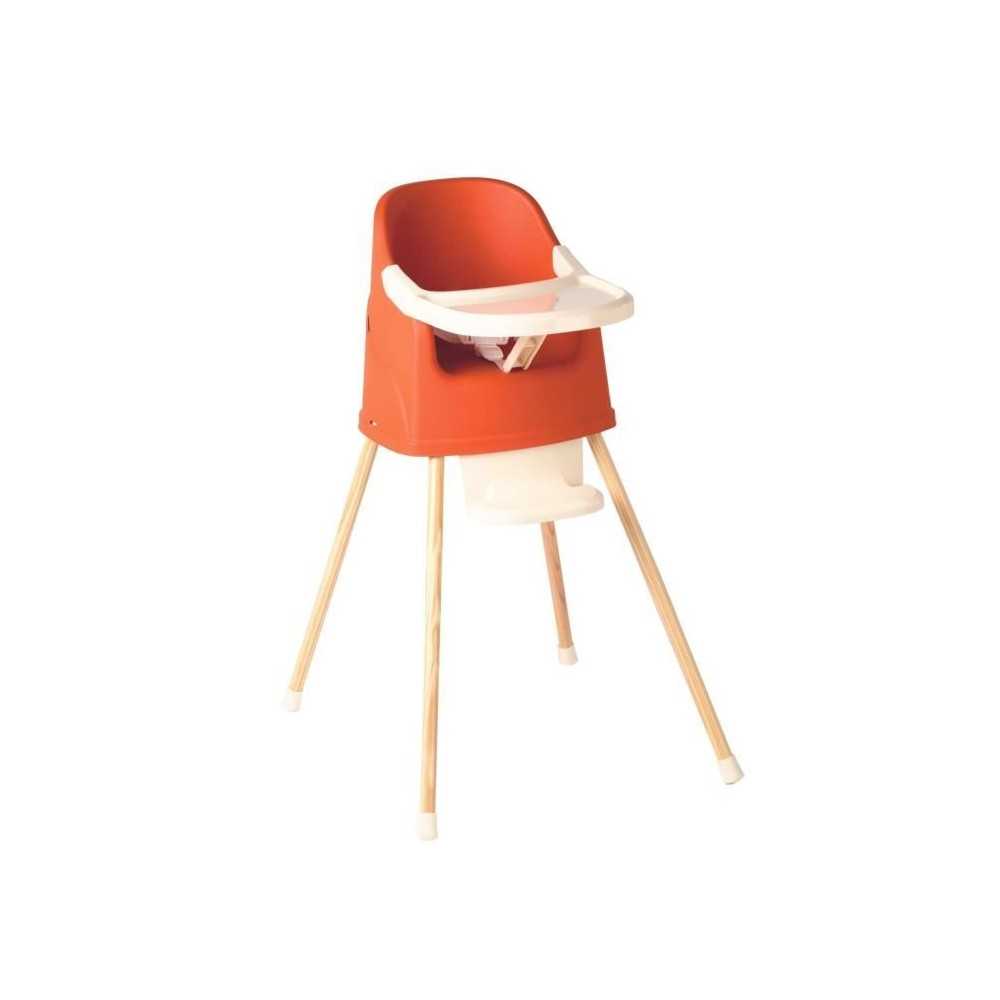 Chaise haute évolutive YOUPLA Thermobaby - Terracotta - Fabriquée en