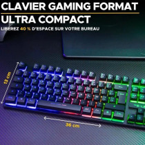 Clavier Gamer - The G-Lab - KEYZ CAESIUM TKL WIRELESS - sans fil - aze