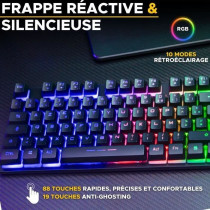 Clavier Gamer - The G-Lab - KEYZ CAESIUM TKL WIRELESS - sans fil - aze