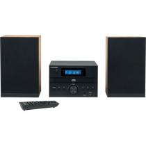 Micro-chaîne Bluetooth - THOMSON - Bois/Noir - Radio FM/CD/MP3/USB, 2