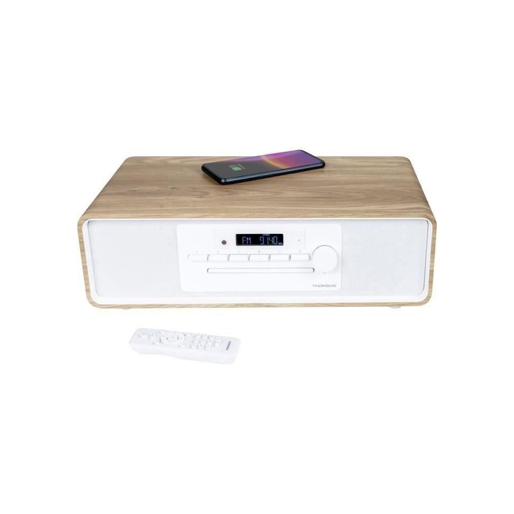 Micro-chaîne Bluetooth - THOMSON - Blanche et Noire - Radio FM/CD/MP3