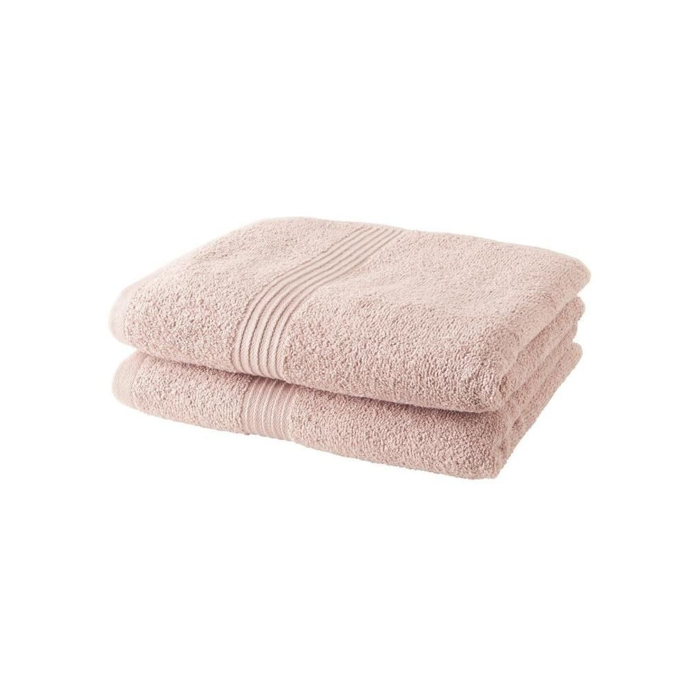 Lot de 2 serviettes de toilette TODAY 50x90 cm 100% Coton - Rose des s