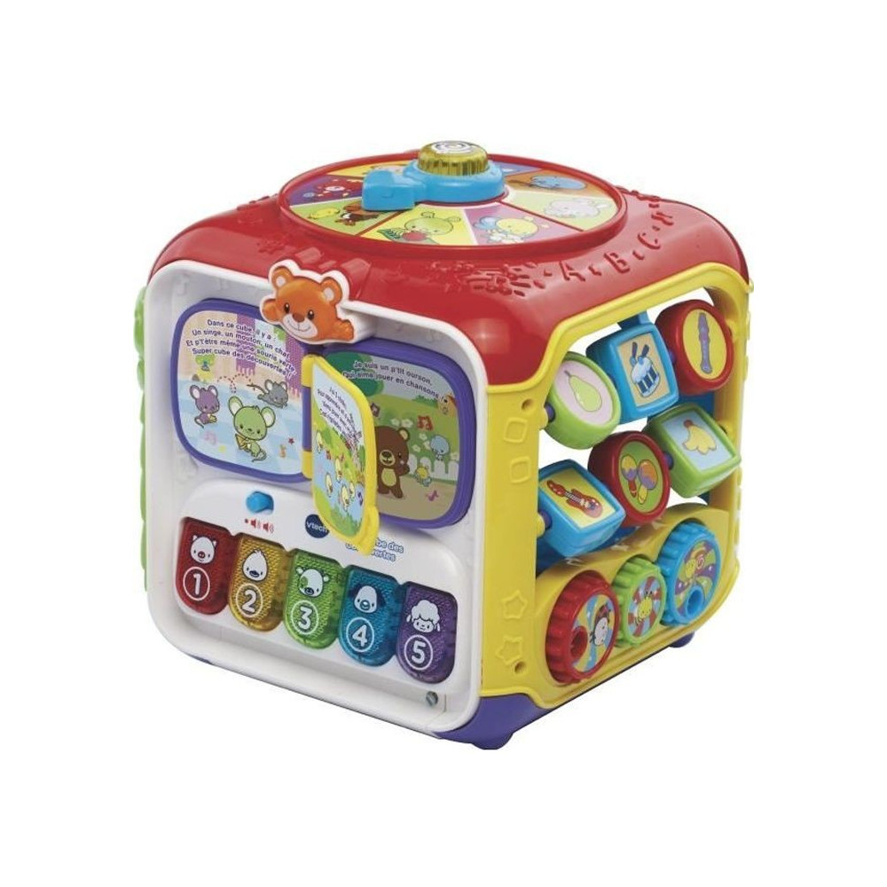 Cube des découvertes interactif VTECH BABY - Multicolore - 10 mélodi