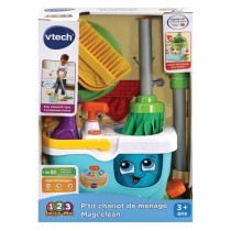 VTECH - 1,2,3 Imite-Moi - P'tit Chariot de Ménage Magi'clean - Jouet