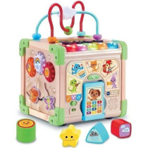 Jouet interactif VTECH CUBE NATURE - Bois certifié FSC - Animaux musi