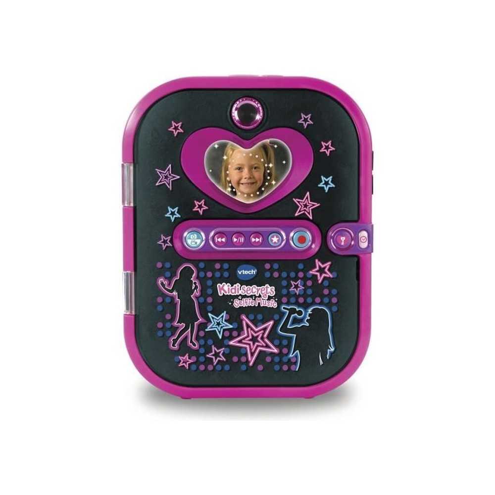 Agenda électronique VTECH Kidisecrets Selfie Music Noir avec lecteur