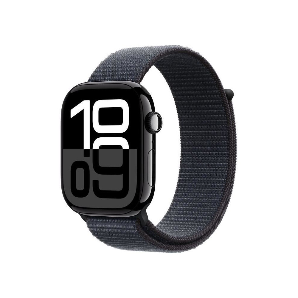 Apple Watch Series 10 GPS - 46mm - Boîtier Jet Black Aluminium - Brac