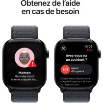 Apple Watch Series 10 GPS - 46mm - Boîtier Jet Black Aluminium - Brac