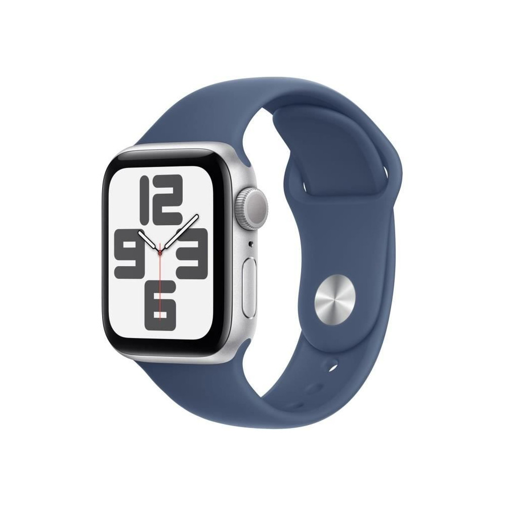 Apple Watch SE GPS - 40mm - Boîtier Silver Aluminium - Bracelet Denim