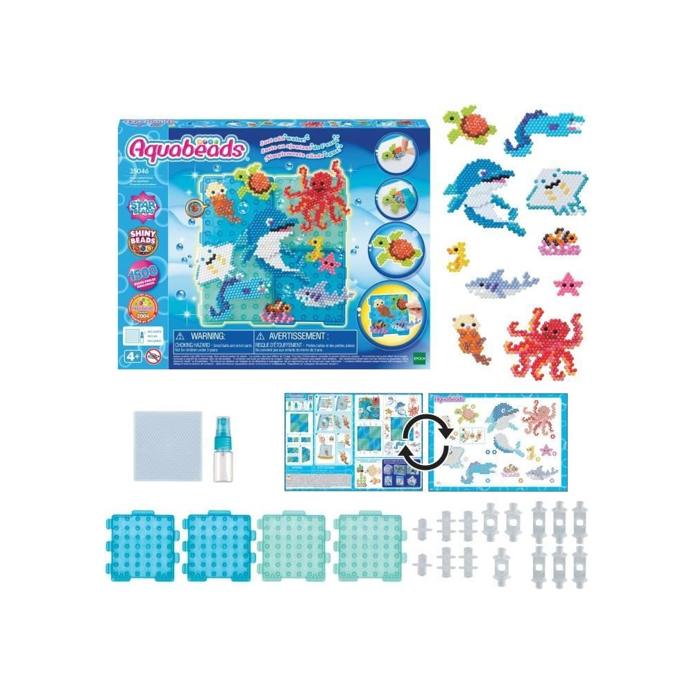 Coffret création - AQUABEADS 35046 - La vie aquatique