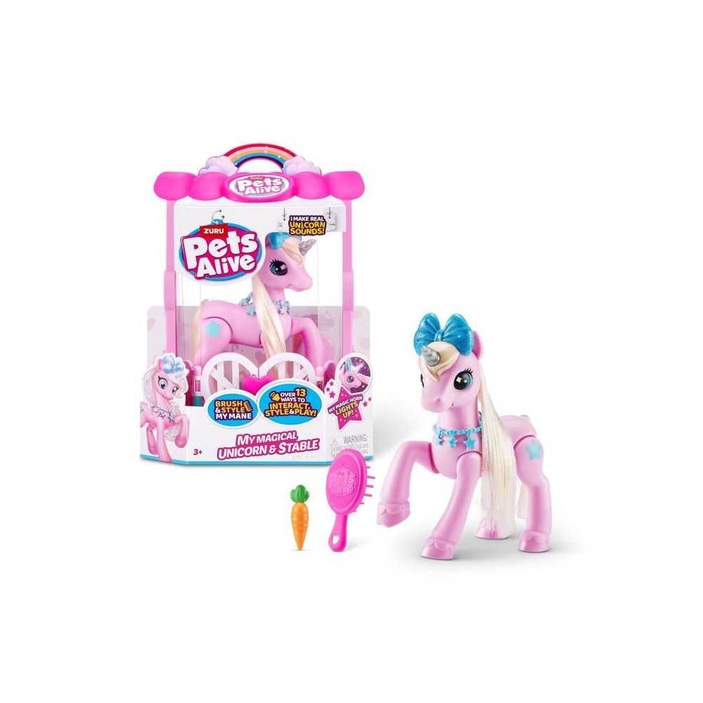 Licorne Interactif - ZURU - My Magical Unicorn Pets Alive - 13 interac