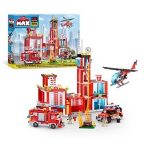 Set de Construction - ZURU - Fire Station Large (976 pieces) - Crée u